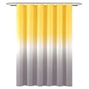 Details about  / Lush Decor Umbre Fiesta Shower Curtain Yellow and Gray 72/" x 72/"